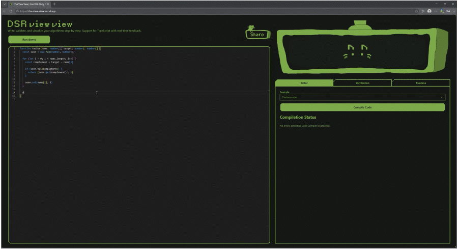 DSA View View screenshot 1